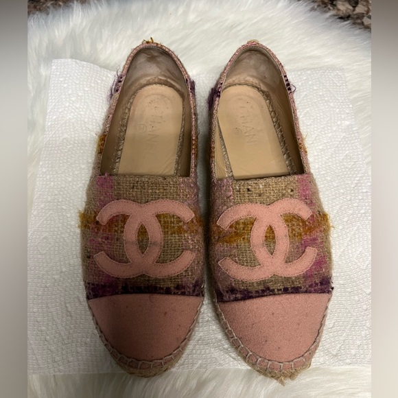 Authentic Chanel Tweed ESPADRILLES, EU38 - Picture 9 of 9